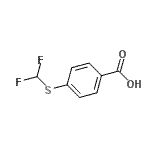 CAS 登录号：4837-26-7， 4-[(二氟甲基)硫基]苯甲酸