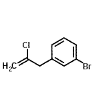 结构式 CAS# 485320-29-4, 1-溴-3-(2-氯-2-丙烯-1-基)苯