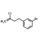 结构式 CAS# 485320-30-7, 1-溴-3-(3-氯-3-丁烯-1-基)苯