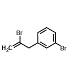 structure of CAS# 485320-31-8, 1-Bromo-3-(2-Bromo-2-Propen-1-Yl)Benzene;2-bromo-3-(3-bromophenyl)-1-propene;2-Bromo-3-(3-bromophenyl)prop-1-ene;3-(2-Bromoprop-2-en-1-yl)bromobenzene