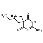 CAS 登录号：485806-01-7， 2-氨基-5-丁基-5-乙基-4,6(1H,5H)-嘧啶二酮