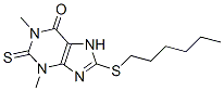 CAS 登录号：4869-71-0， 1,3-二甲基-2,7-二氢-8-(己基硫代)-2-硫代-1H-嘌呤-6(3H)-酮