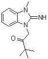 CAS 登录号：487006-10-0， 1-(2-亚氨基-3-甲基-2,3-二氢-1H-苯并咪唑-1-基)-3,3-二甲基-2-丁酮