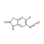 CAS 登录号：488133-65-9， 6-氟-5-异氰酸-1,3-苯并噻唑-2(3H)-酮