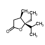 CAS 登录号：488821-53-0， (4R,5R)-5-乙基-5-异丙基-4-甲基二氢-2(3H)-呋喃酮
