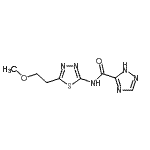 CAS#: 491866-57-0， N-[5-(2-Methoxyethyl)-1,3,4-Thiadiazol-2-Yl]-1H-1,2,4-Triazole-5-Carboxamide