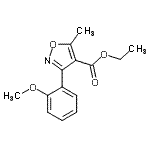 CAS#: 495417-30-6， Ethyl 3-(2-Methoxyphenyl)-5-Methyl-1,2-Oxazole-4-Carboxylate