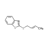 CAS 登录号：49570-03-8， 2-[(2E)-2-丁烯-1-基硫基]-1,3-苯并噻唑