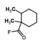CAS 登录号：49576-71-8， 1,2-二甲基环己烷羰基氟化物