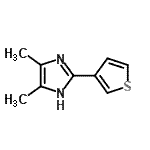 CAS 登录号：496807-49-9， 4,5-二甲基-2-(3-噻吩基)-1H-咪唑