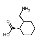 CAS#: 496811-11-1， (1S,2R)-2-(Aminomethyl)Cyclohexanecarboxylic Acid