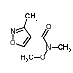 CAS 登录号：496870-91-8， N-甲氧基-N,3-二甲基-1,2-恶唑-4-甲酰胺