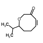 CAS 登录号：497063-34-0， (4Z)-8-异丙基-7,8-二氢-2H-氧杂环辛三烯-3(6H)-酮