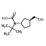 CAS#: 497159-95-2， [(1S,3S)-3-(Hydroxymethyl)Cyclopentyl](2-Methyl-2-Propanyl)Carbamic Acid