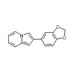 CAS 登录号：497226-04-7， 2-(1,3-苯并二氧戊环-5-基)吲嗪