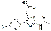 CAS 登录号：49779-96-6， 2-(乙酰氨基)-4-(4-氯苯基)噻唑-5-乙酸