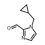 CAS 登录号：497855-75-1， 1-(环丙基甲基)-1H-咪唑-2-甲醛