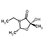 CAS 登录号：497872-30-7， (2R,5R)-3-乙基-5-羟基-2,5-二甲基-1,3-恶唑烷-4-酮