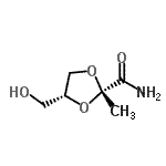 CAS 登录号：49823-53-2， (2S,4R)-4-(羟基甲基)-2-甲基-1,3-二氧戊环-2-甲酰胺
