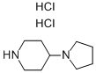 结构式 CAS# 4983-39-5, 4-(1-吡咯烷基)哌啶二盐酸盐