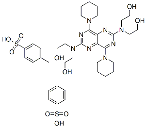 CAS 登录号：49845-74-1， 2,2',2'',2'''-[(4,8-二哌啶嘧啶并[5,4-d]嘧啶-2,6-二基)二次氮基]四乙醇二(对甲苯磺酸酯)