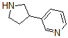 CAS 登录号：498548-11-1， (+)-3-(3-吡咯烷基)-吡啶