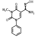 CAS#: 499769-98-1， N'-Hydroxy-3-Methyl-2,4-Dioxo-1-Phenyl-1,2,3,4-Tetrahydro-5-Pyrimidinecarboximidamide