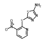 CAS#: 499771-19-6， 5-[(3-Nitro-2-Pyridinyl)Sulfanyl]-1,3,4-Thiadiazol-2-Amine