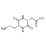 CAS 登录号：499775-02-9， [(2R,5R)-5-(2-氨基乙基)-3,6-二氧代-2-哌嗪基]乙酸