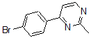 结构式 CAS# 499785-50-1, 4-(4-溴苯基)-2-甲基-嘧啶