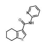 CAS#: 500119-43-7， N-(2-Pyridinyl)-4,5,6,7-Tetrahydro-1-Benzothiophene-3-Carboxamide