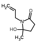 CAS 登录号：500227-18-9， 1-烯丙基-5-羟基-5-甲基-2-吡咯烷酮