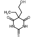 CAS 登录号：500290-34-6， 5-乙基-5-(2-羟基乙基)-2-硫代二氢-4,6(1H,5H)-嘧啶二酮