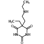 CAS 登录号：500291-32-7， 5-乙基-5-[2-(乙基氨基)乙基]-2,4,6(1H,3H,5H)-嘧啶三酮