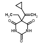 CAS 登录号：500535-07-9， 5-(1-环丙基乙烯基)-5-乙基-2,4,6(1H,3H,5H)-嘧啶三酮