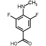 CAS 登录号：500575-82-6， 3,5-二氟-4-(甲基氨基)苯甲酸