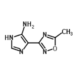CAS 登录号：500861-85-8， 4-(5-甲基-1,2,4-恶二唑-3-基)-1H-咪唑-5-胺