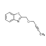 CAS 登录号：501328-47-8， 2-[(2-丁炔-1-基氧基)甲基]-1,3-苯并噻唑
