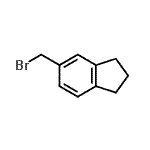 结构式 CAS# 501649-52-1, 5-(溴甲基)茚满