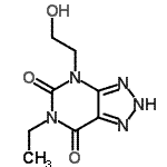 CAS 登录号：501655-67-0， 6-乙基-4-(2-羟基乙基)-2H-[1,2,3]三唑并[4,5-d]嘧啶-5,7(4H,6H)-二酮