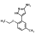 CAS 登录号：501902-85-8， 5-(2-乙氧基-5-甲基苯基)-1H-吡唑-3-胺