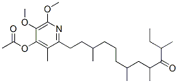 CAS 登录号：5024-36-2， 13-(4-乙酰氧基-5,6-二甲氧基-3-甲基-2-吡啶基)-3,5,7,11-四甲基-4-十三烷酮