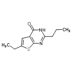 CAS 登录号：502649-04-9， 6-乙基-2-丙基-3H-噻吩并[2,3-d]嘧啶-4-酮