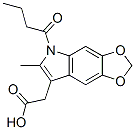 CAS#: 50332-10-0， 5-Butyryl-6-Methyl-5H-1,3-Dioxolo[4,5-f]Indole-7-Acetic Acid