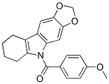 CAS 登录号：50332-26-8， 5-(对茴香酰)-6,7,8,9-四氢-5H-1,3-二氧杂环戊并[4,5-b]咔唑