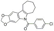 CAS#: 50332-31-5， 5,6,7,8,9,10-Hexahydro-5-(4-Chlorobenzoyl)Cyclohepta[b]-1,3-Dioxolo[4,5-f]Indole