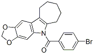 CAS 登录号：50332-33-7， 5,6,7,8,9,10-六氢-5-(4-溴苯甲酰基)环庚并[b]-1,3-二氧杂环戊并[4,5-f]吲哚