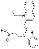 CAS#: 50378-82-0， 2-[[3-(2-Carboxyethyl)-3H-Benzothiazol-2-Ylidene]Methyl]-1-Ethylquinolinium Iodide