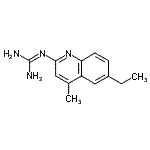 CAS 登录号：503831-71-8， 2-(6-乙基-4-甲基-2-喹啉基)胍