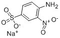 结构式 CAS# 5042-33-1, 2-硝基苯胺-4-磺酸钠盐